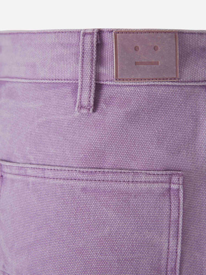 Outlet online Acne Studios Face Hombre Bermudas Lona Algodón color Lila sku 523-000854 01 - Foto 6