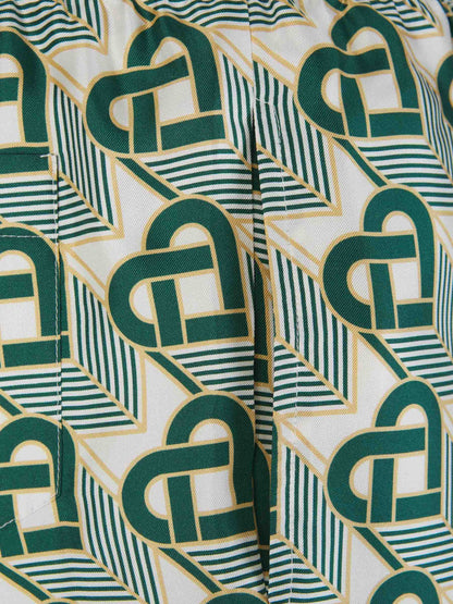 Outlet online Casablanca Hombre Bermudas Monograma Corazon color Verde Oscuro sku 523-000858 01 - Foto 3