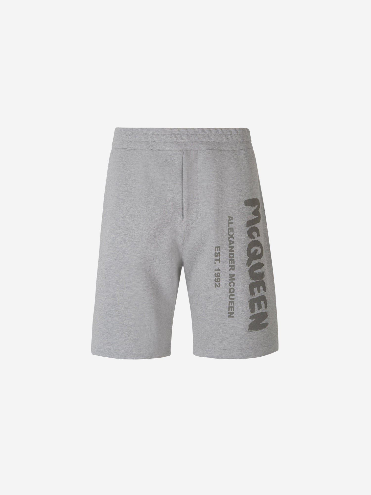 Outlet online Alexander McQueen Hombre Bermudas Deportivas Graffiti color Gris Claro sku 523-000862 01 - Foto 1