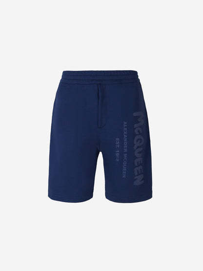 Outlet online Alexander McQueen Hombre Bermudas Deportivas Graffiti color Gris Claro sku 523-000862 01 - Foto 7