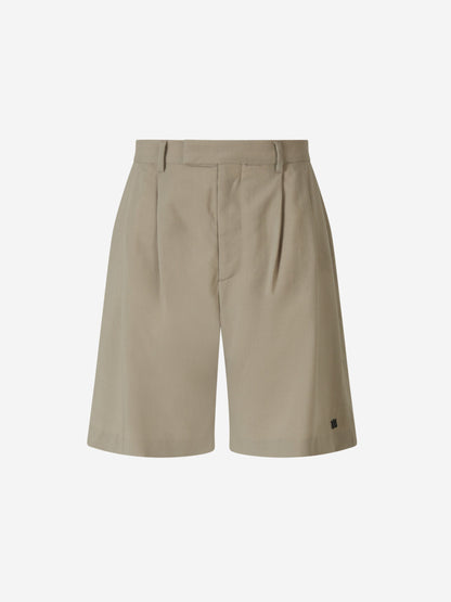 Outlet online Amiri Hombre Bermudas Pinzas Lana color Arena sku 523-000866 01 - Foto 1