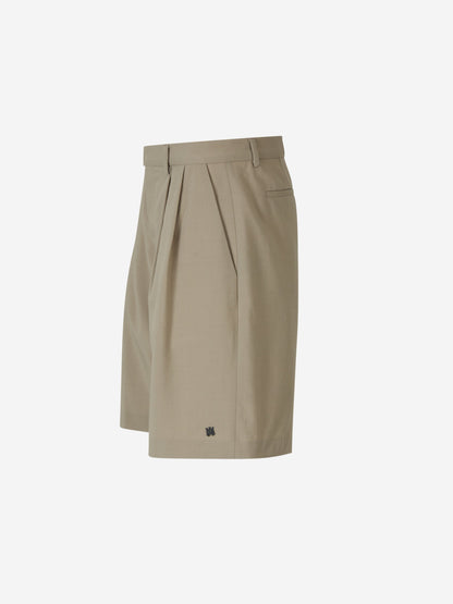 Outlet online Amiri Hombre Bermudas Pinzas Lana color Arena sku 523-000866 01 - Foto 2