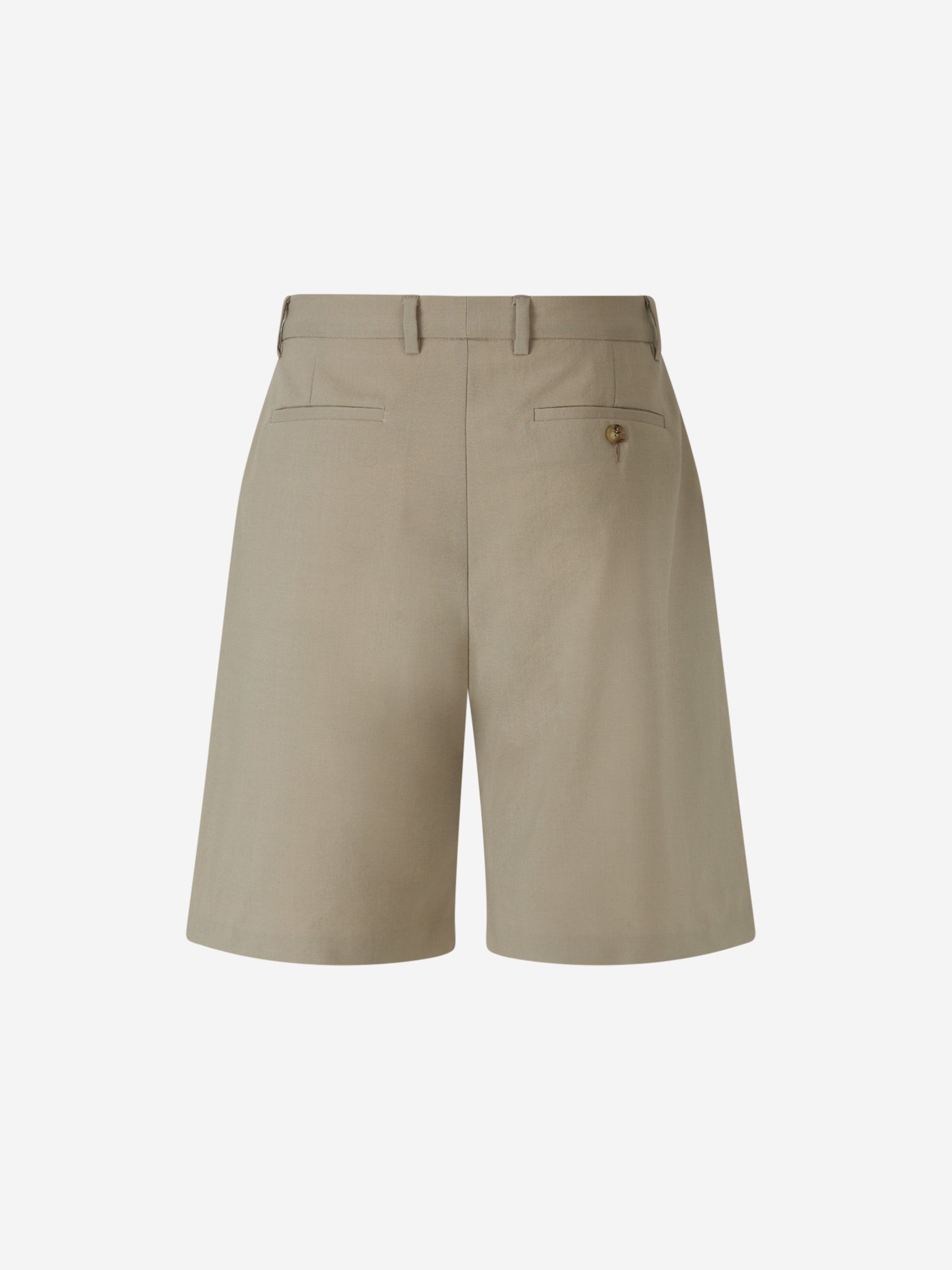 Outlet online Amiri Hombre Bermudas Pinzas Lana color Arena sku 523-000866 01 - Foto 3