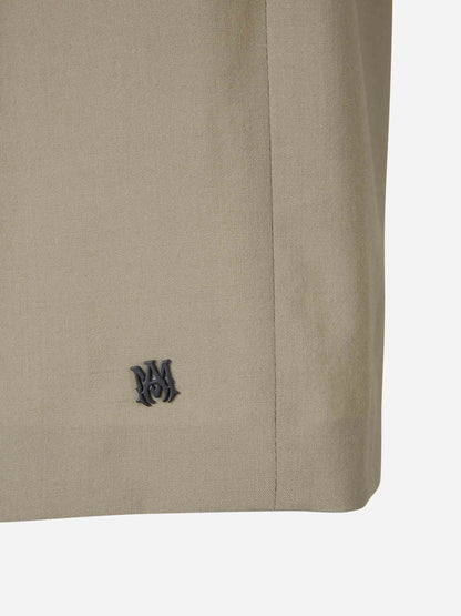 Outlet online Amiri Hombre Bermudas Pinzas Lana color Arena sku 523-000866 01 - Foto 5