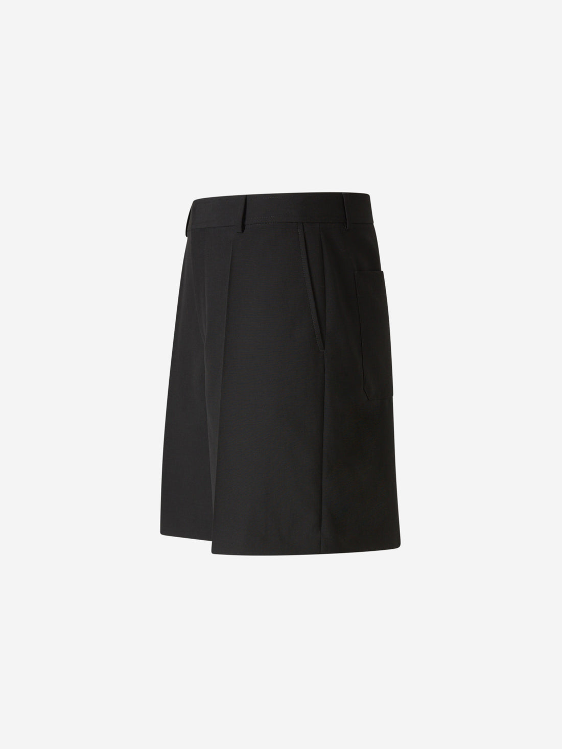 Outlet online Valentino Hombre Bermudas Formales Lana color Negro sku 523-000954 01 - Foto 2