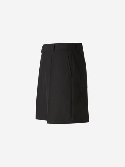 Outlet online Valentino Hombre Bermudas Formales Lana color Negro sku 523-000954 01 - Foto 2