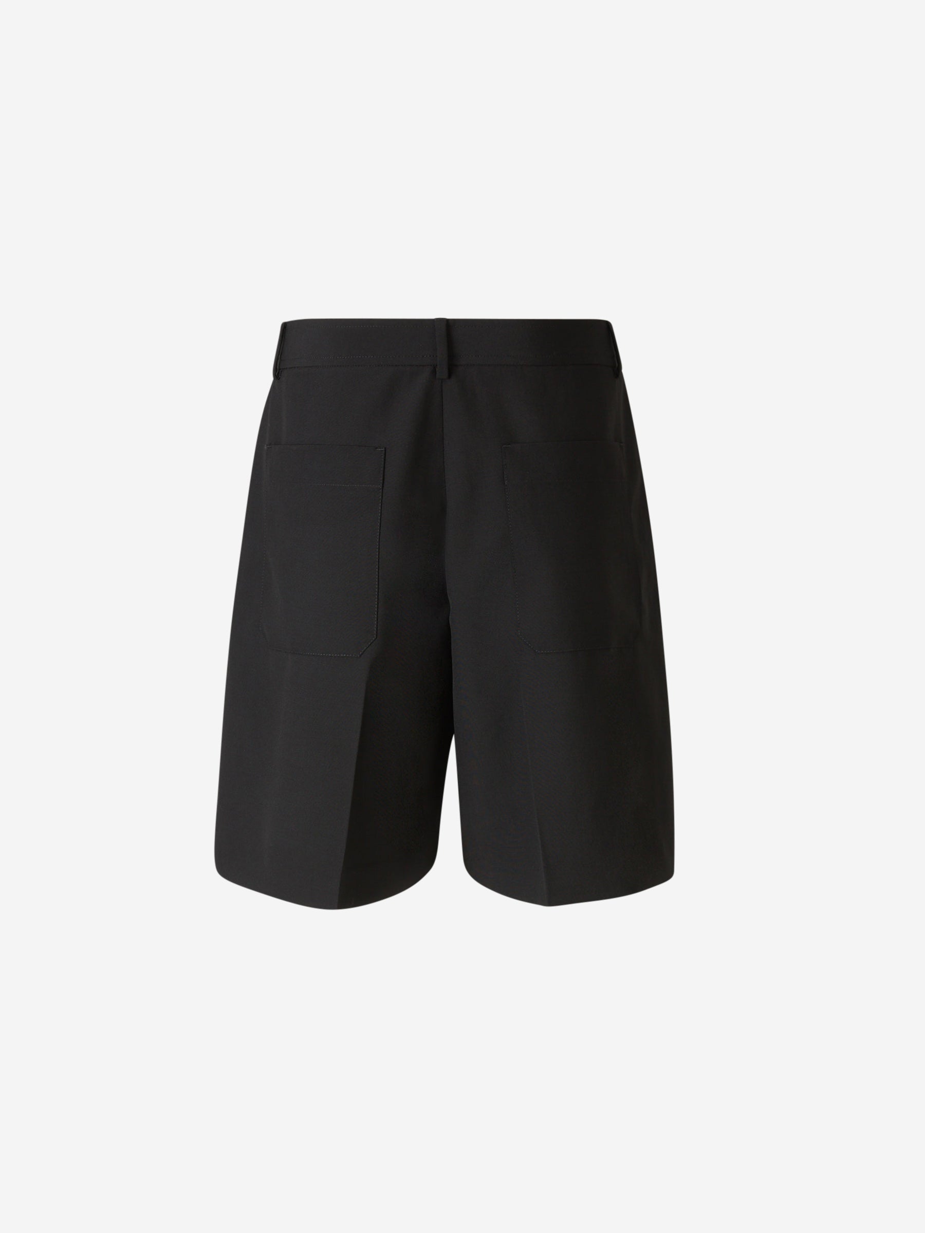 Outlet online Valentino Hombre Bermudas Formales Lana color Negro sku 523-000954 01 - Foto 3