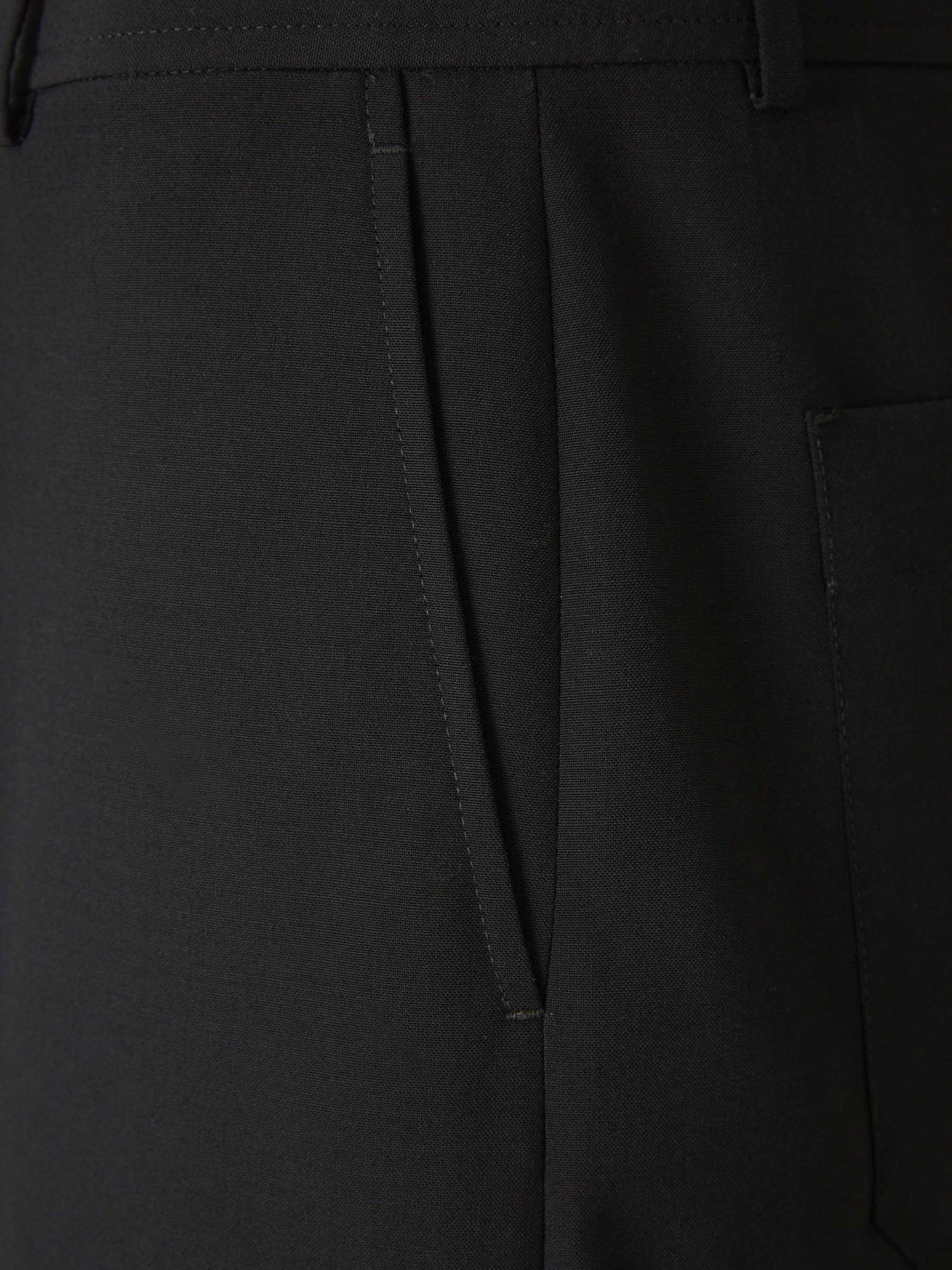 Outlet online Valentino Hombre Bermudas Formales Lana color Negro sku 523-000954 01 - Foto 4