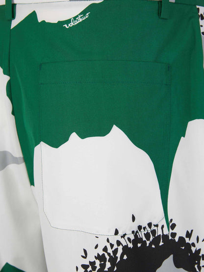Outlet online Valentino Hombre Bermudas Motivo Valentino Flower Portrait color Verde Menta sku 523-000955 01 - Foto 5