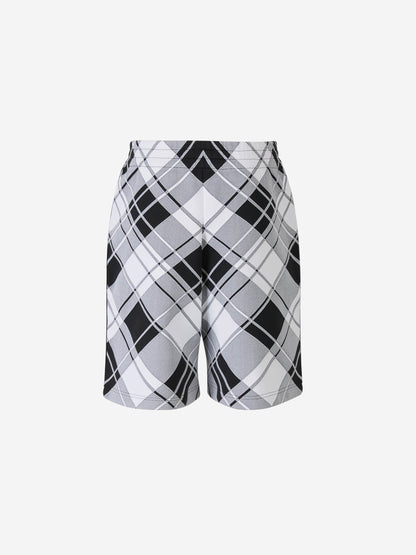 Outlet online Burberry Hombre Bermudas Motivo Cuadros color Blanco Y Negro sku 523-000992 01 - Foto 3