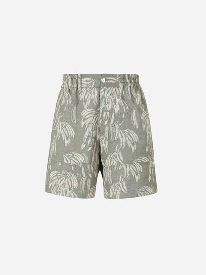 Outlet online Jacquemus Hombre Bermudas Estampado Aloe color Crema sku 523-001102 01 - Foto 1