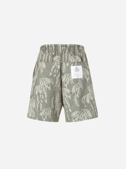 Outlet online Jacquemus Hombre Bermudas Estampado Aloe color Crema sku 523-001102 01 - Foto 2