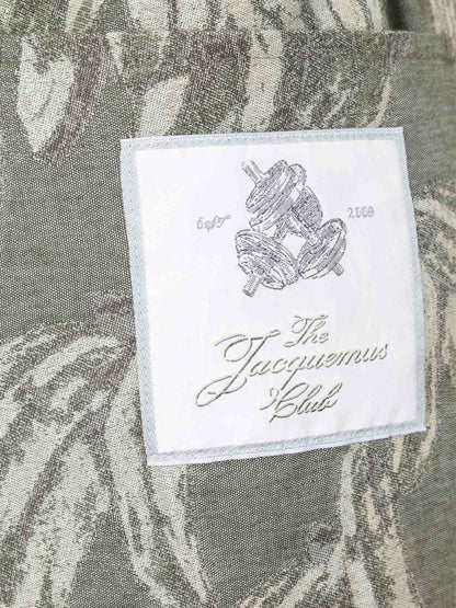 Outlet online Jacquemus Hombre Bermudas Estampado Aloe color Crema sku 523-001102 01 - Foto 3