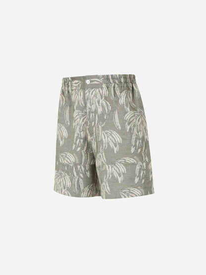 Outlet online Jacquemus Hombre Bermudas Estampado Aloe color Crema sku 523-001102 01 - Foto 4