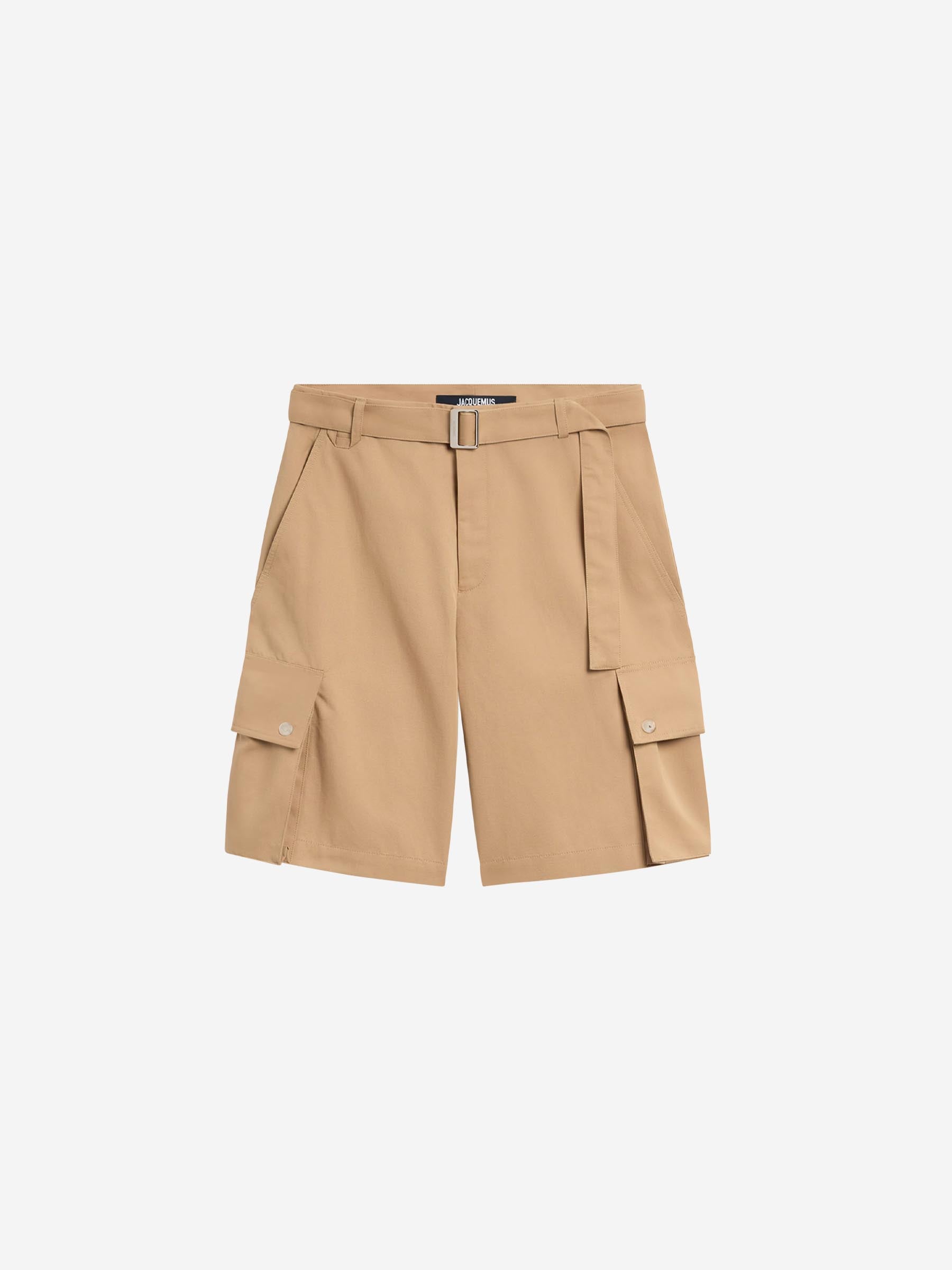 Jacquemus Hombre Barcelona Bermudas Cargo Cinturón color Camel sku 523-001104 02 - Foto 1