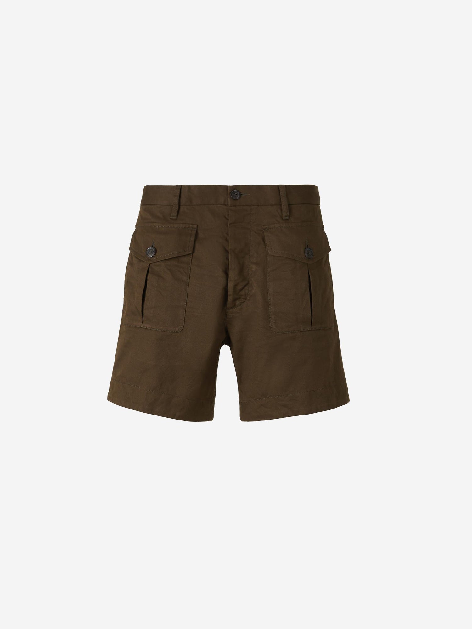 Outlet online Dsquared2 Hombre Bermudas Chino Ranger color Verde Militar sku 523-001131 01 - Foto 1