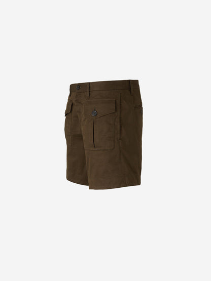 Outlet online Dsquared2 Hombre Bermudas Chino Ranger color Verde Militar sku 523-001131 01 - Foto 2