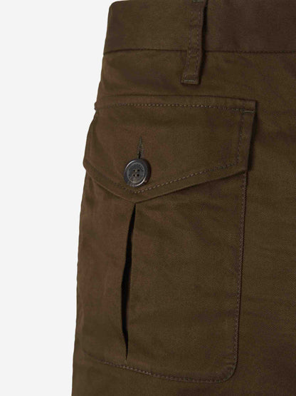 Outlet online Dsquared2 Hombre Bermudas Chino Ranger color Verde Militar sku 523-001131 01 - Foto 4
