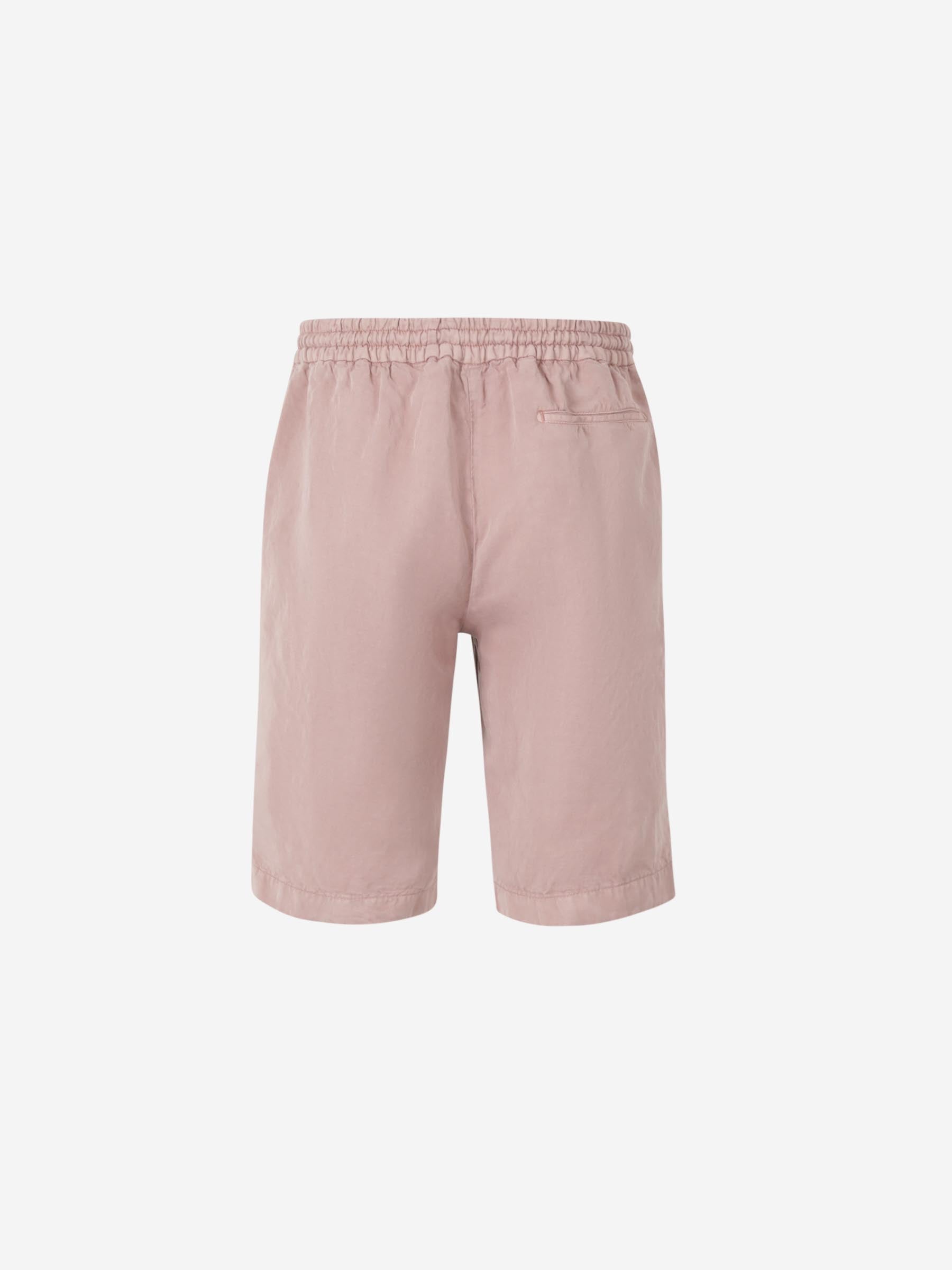 Outlet online Santa Eulalia Hombre Bermudas Rectas Lino color Rosa sku 523-001134 05 - Foto 2