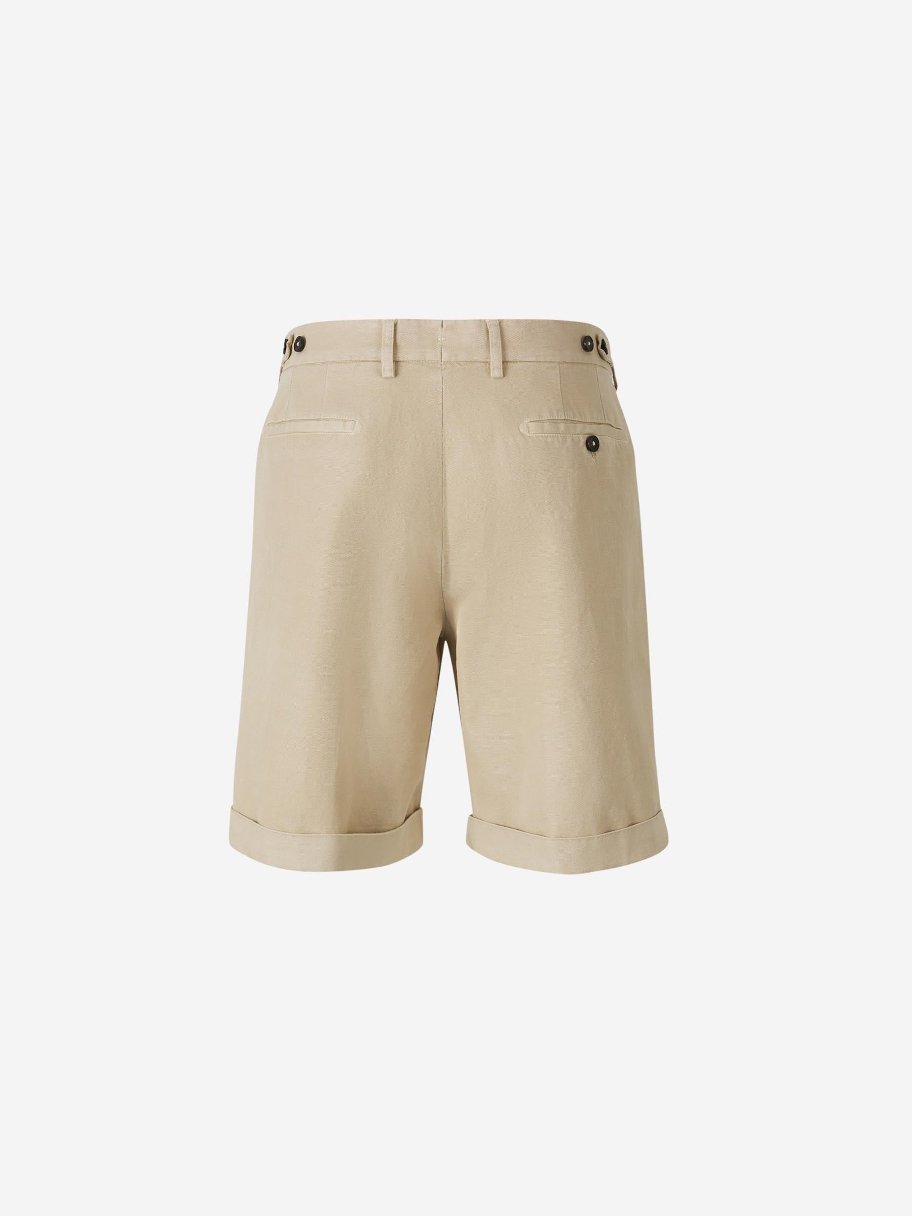 Outlet online Santa Eulalia Hombre Bermudas Rectas Lino color Beige sku 523-001135 01 - Foto 2