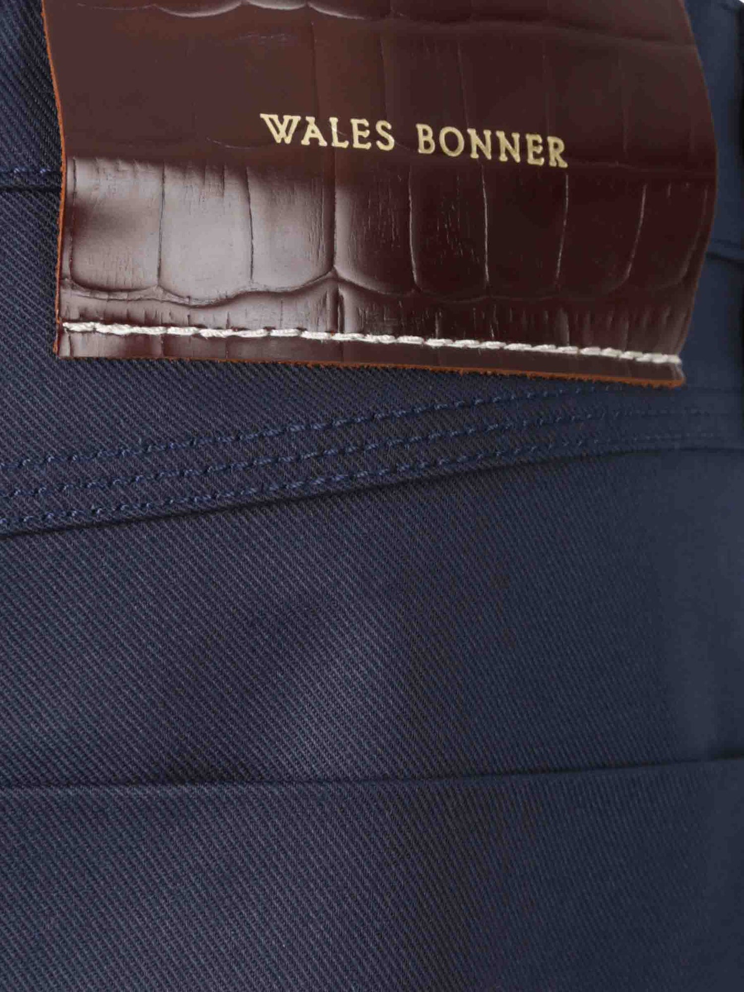 Wales Bonner Hombre Barcelona Bermudas Algodón Kingston color Azul Marino sku 523-001138 01 - Foto 3