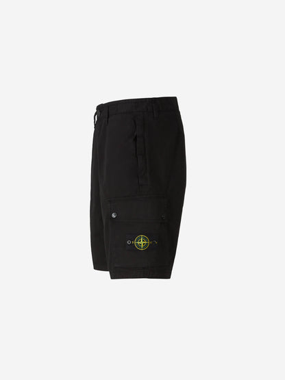 Stone Island Hombre Barcelona Bermuda Cargo Sarga color Negro sku 523-001148 01 - Foto 2