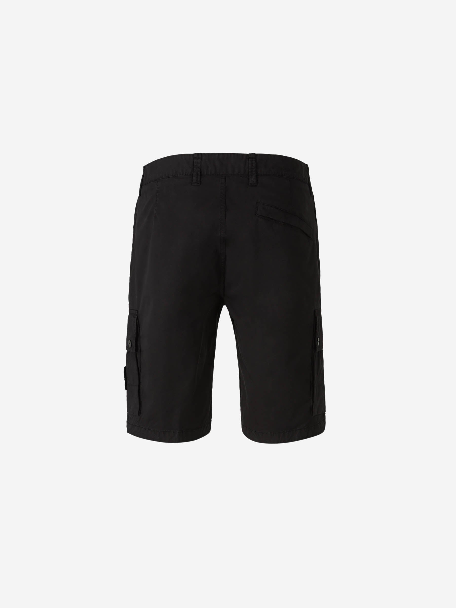 Stone Island Hombre Barcelona Bermuda Cargo Sarga color Negro sku 523-001148 01 - Foto 3