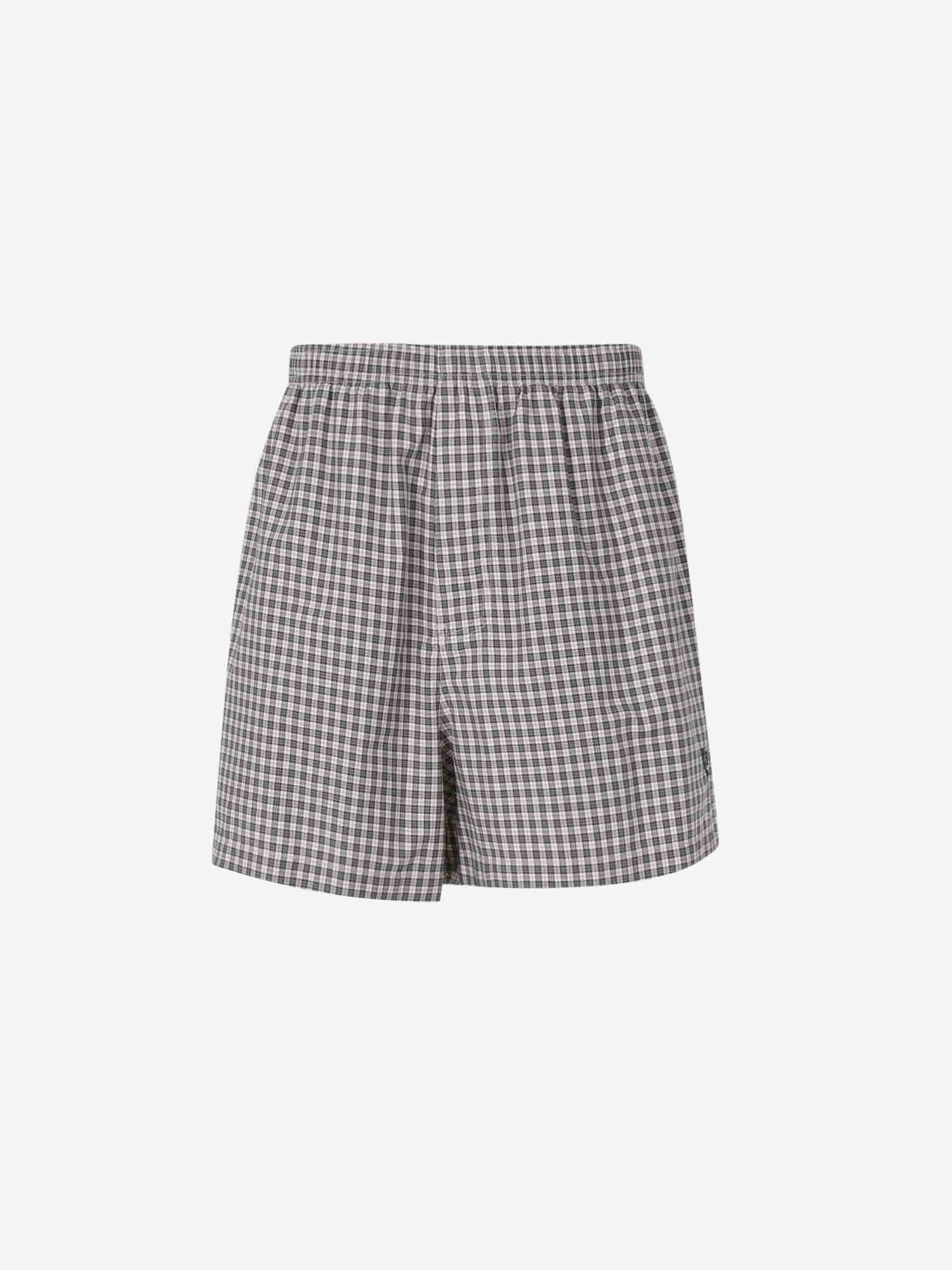Outlet online Balenciaga Hombre Bermudas Cuadros Algodón color Beige sku 523-001167 01 - Foto 1