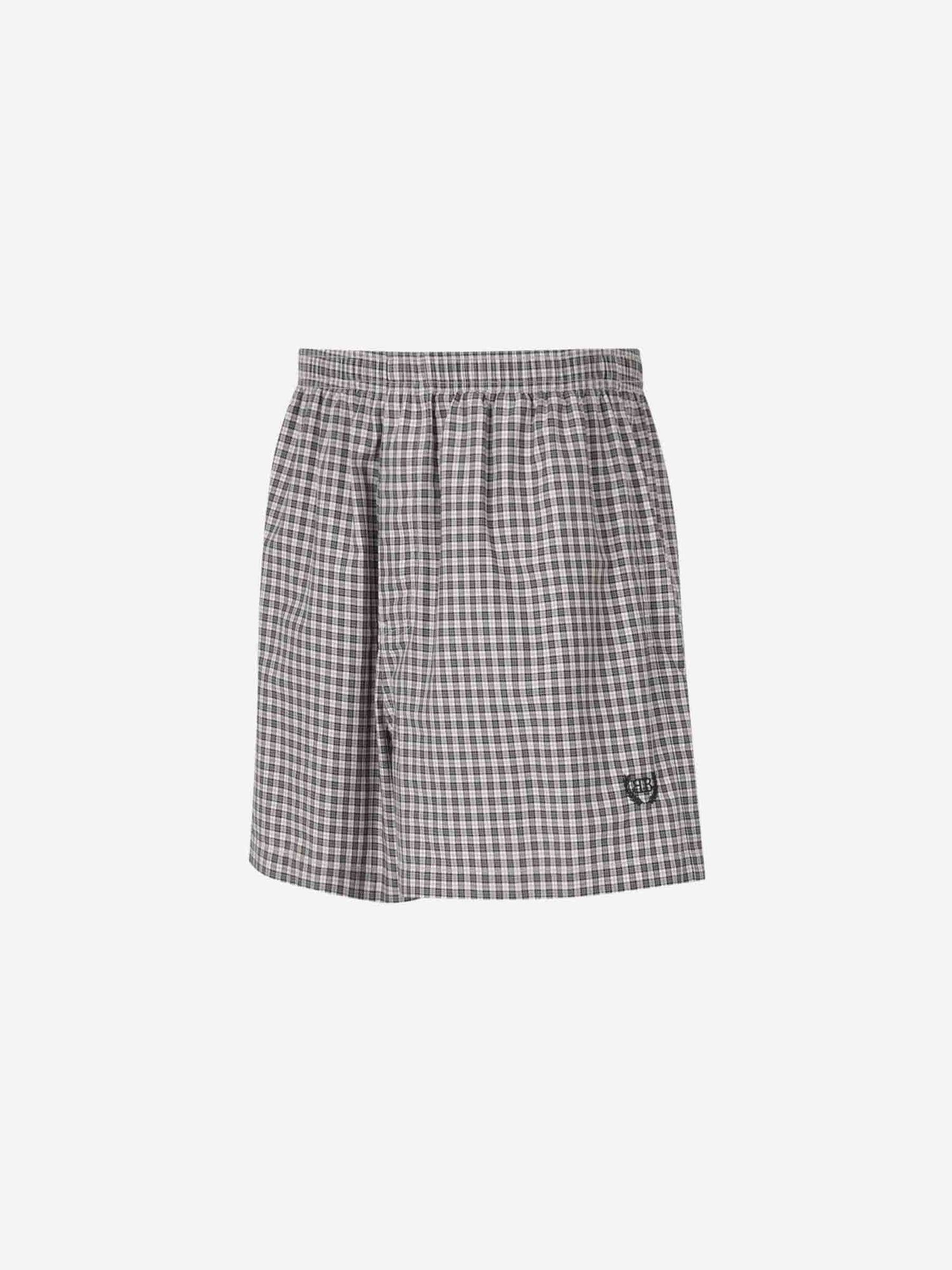 Outlet online Balenciaga Hombre Bermudas Cuadros Algodón color Beige sku 523-001167 01 - Foto 4