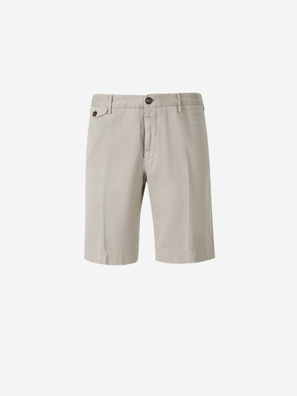 Outlet online Incotex Hombre Bermudas Slim Algodón color Taupe sku 523-001172 03 - Foto 1