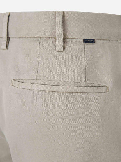Outlet online Incotex Hombre Bermudas Slim Algodón color Taupe sku 523-001172 03 - Foto 4
