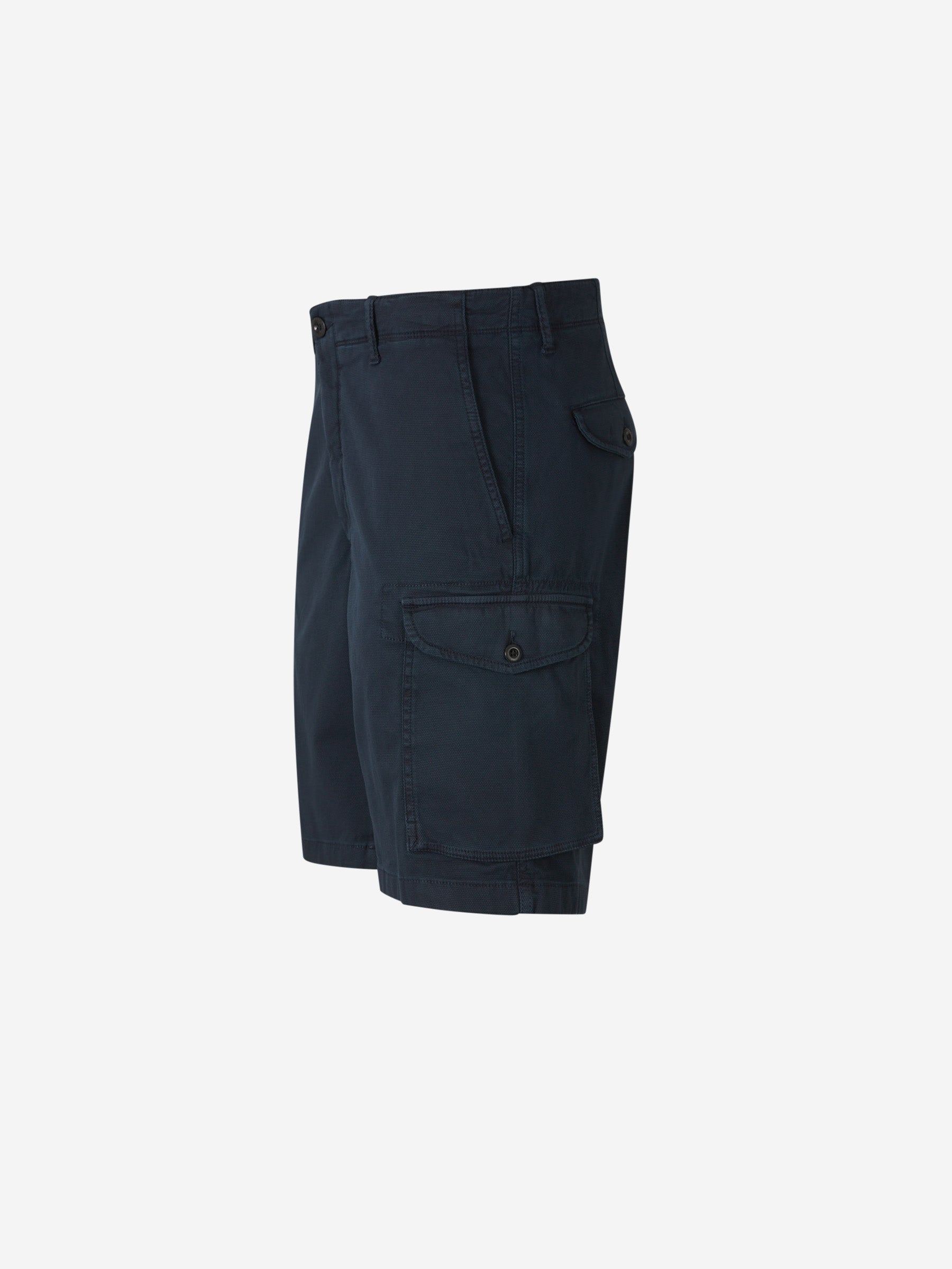 Outlet online Incotex Slacks Hombre Bermudas Cargo Algodón color Azul Noche sku 523-001173 01 - Foto 2
