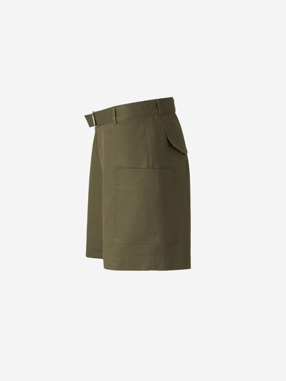 Outlet online Officine Générale Hombre Bermudas Cinturón Daryl color Verde Militar sku 523-001182 01 - Foto 2