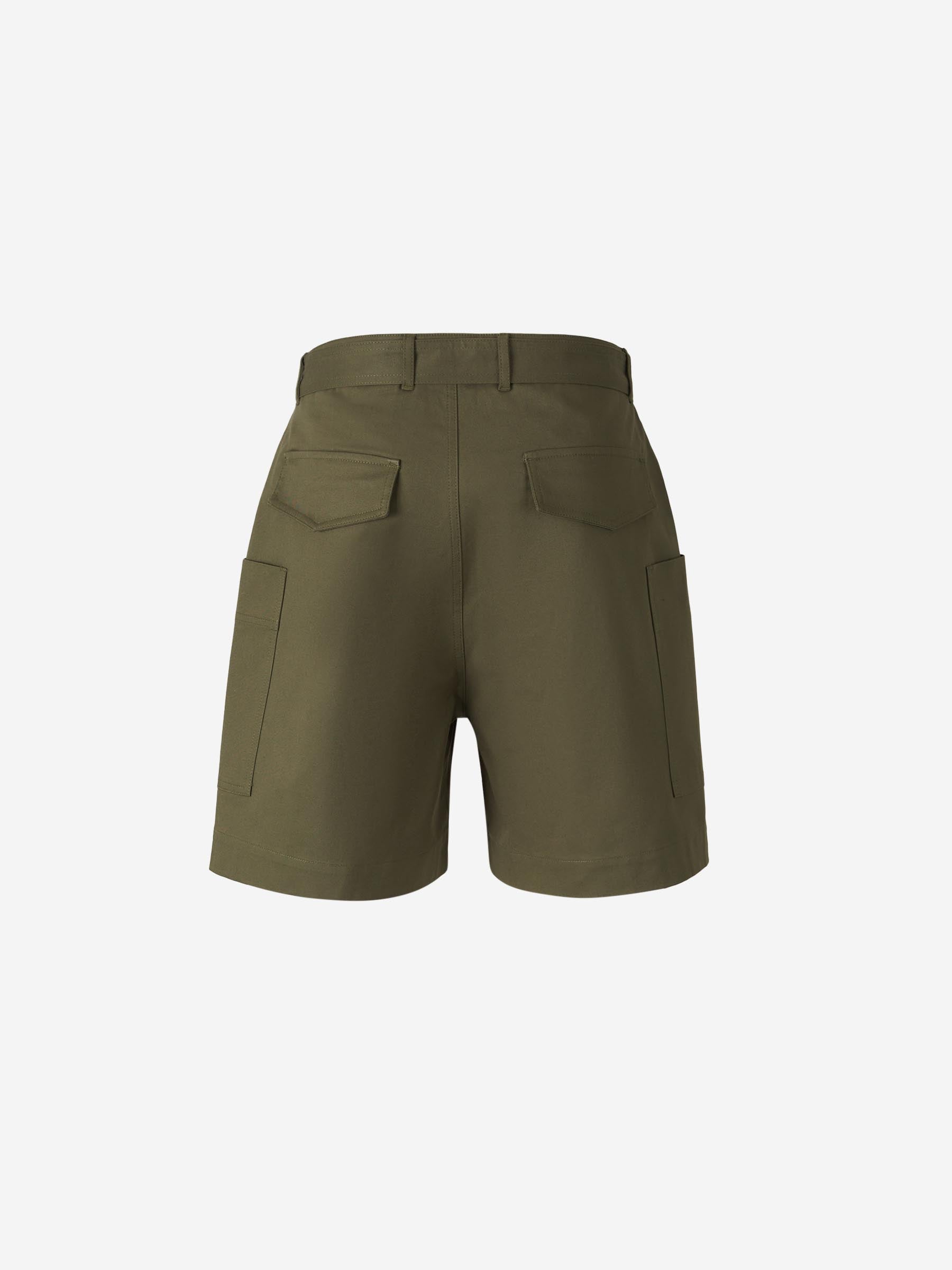 Outlet online Officine Générale Hombre Bermudas Cinturón Daryl color Verde Militar sku 523-001182 01 - Foto 3