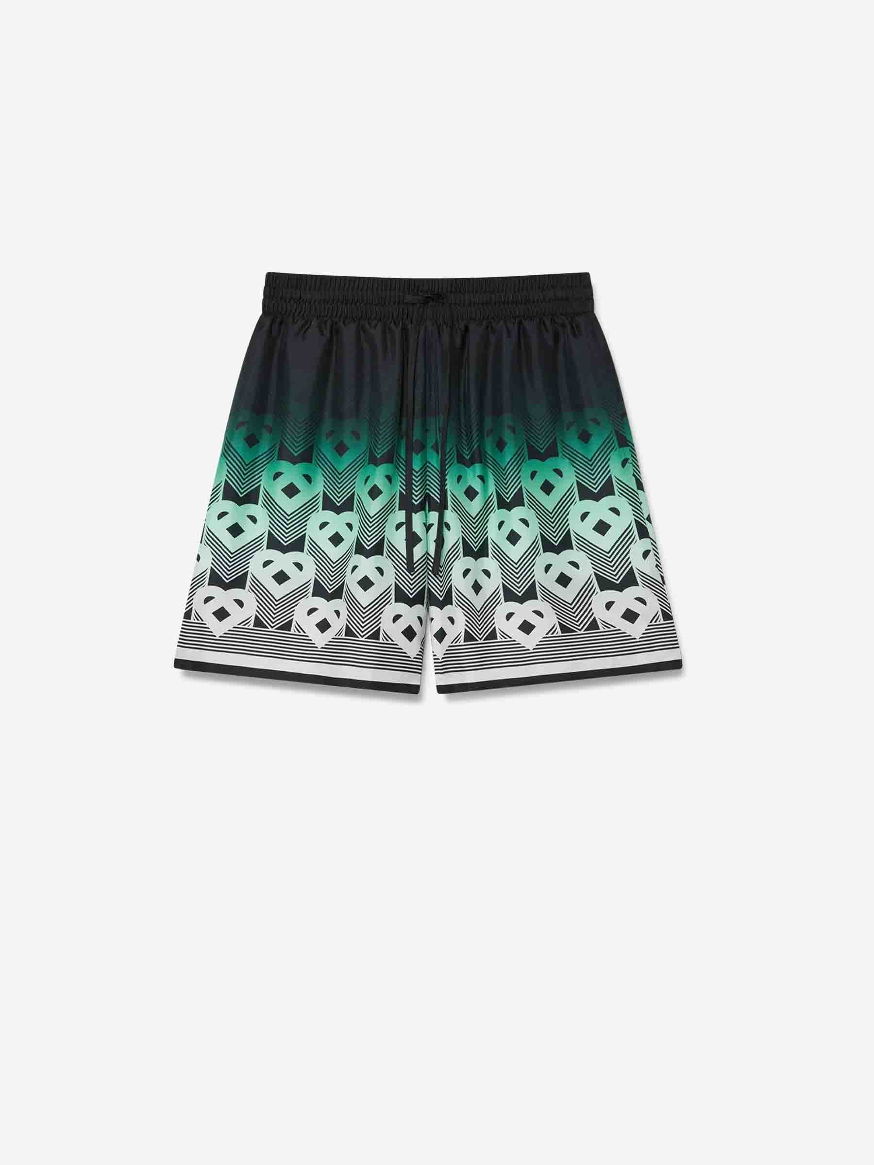 Outlet online Casablanca Hombre Bermudas Gradient Monogram color Verde sku 523-001192 01 - Foto 1