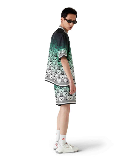 Outlet online Casablanca Hombre Bermudas Gradient Monogram color Verde sku 523-001192 01 - Foto 3