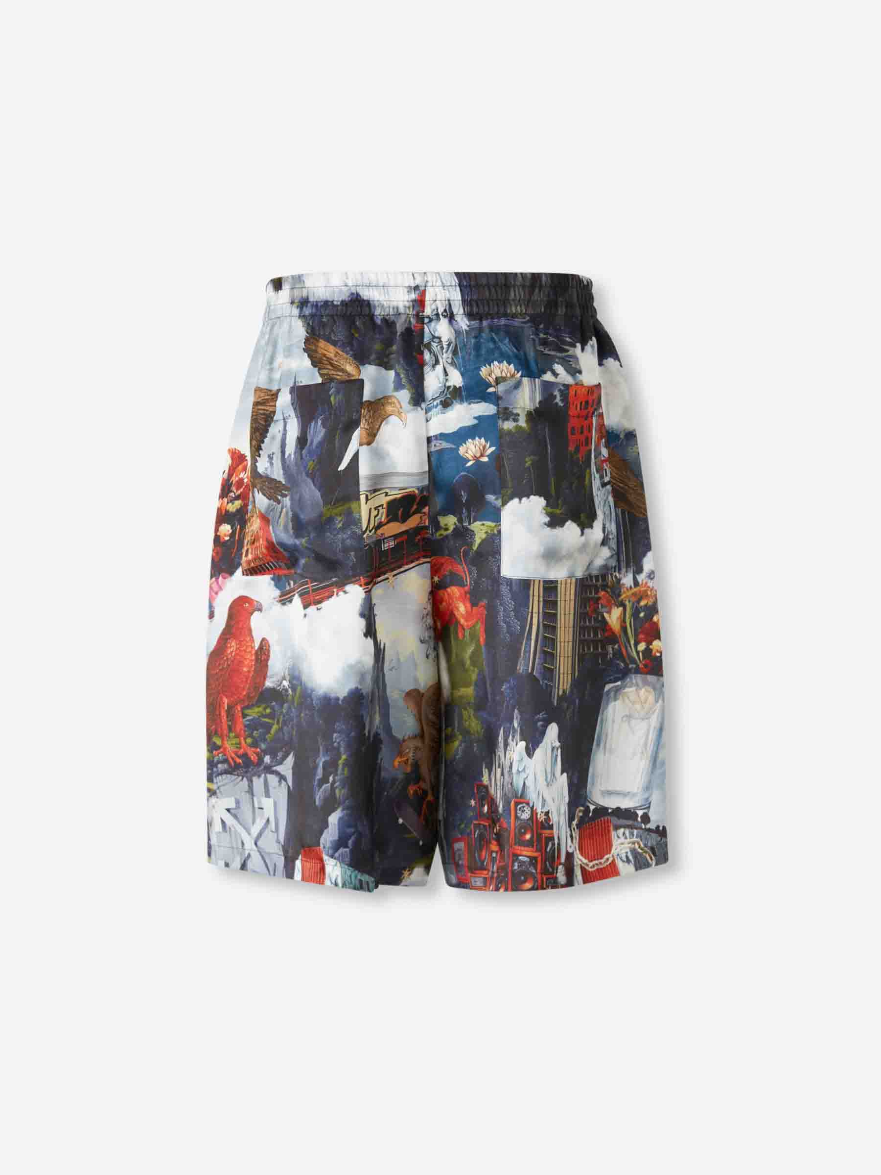 Outlet online Off-White Hombre Bermudas Estampado color Azul Celeste sku 523-001199 01 - Foto 2