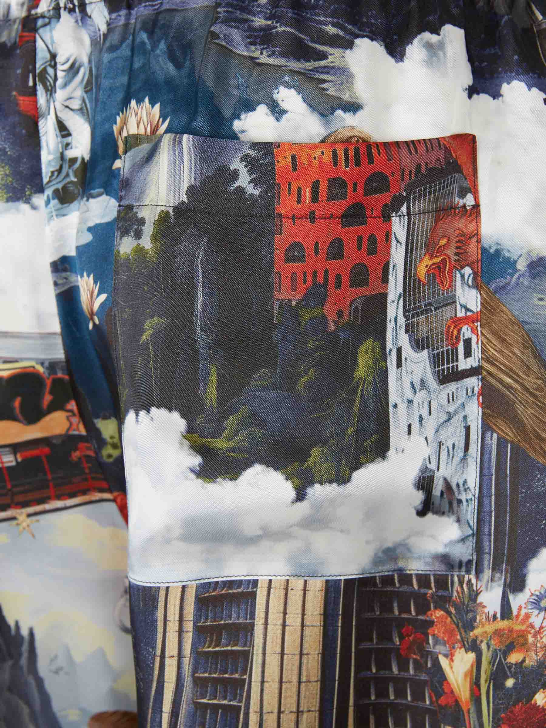 Outlet online Off-White Hombre Bermudas Estampado color Azul Celeste sku 523-001199 01 - Foto 4