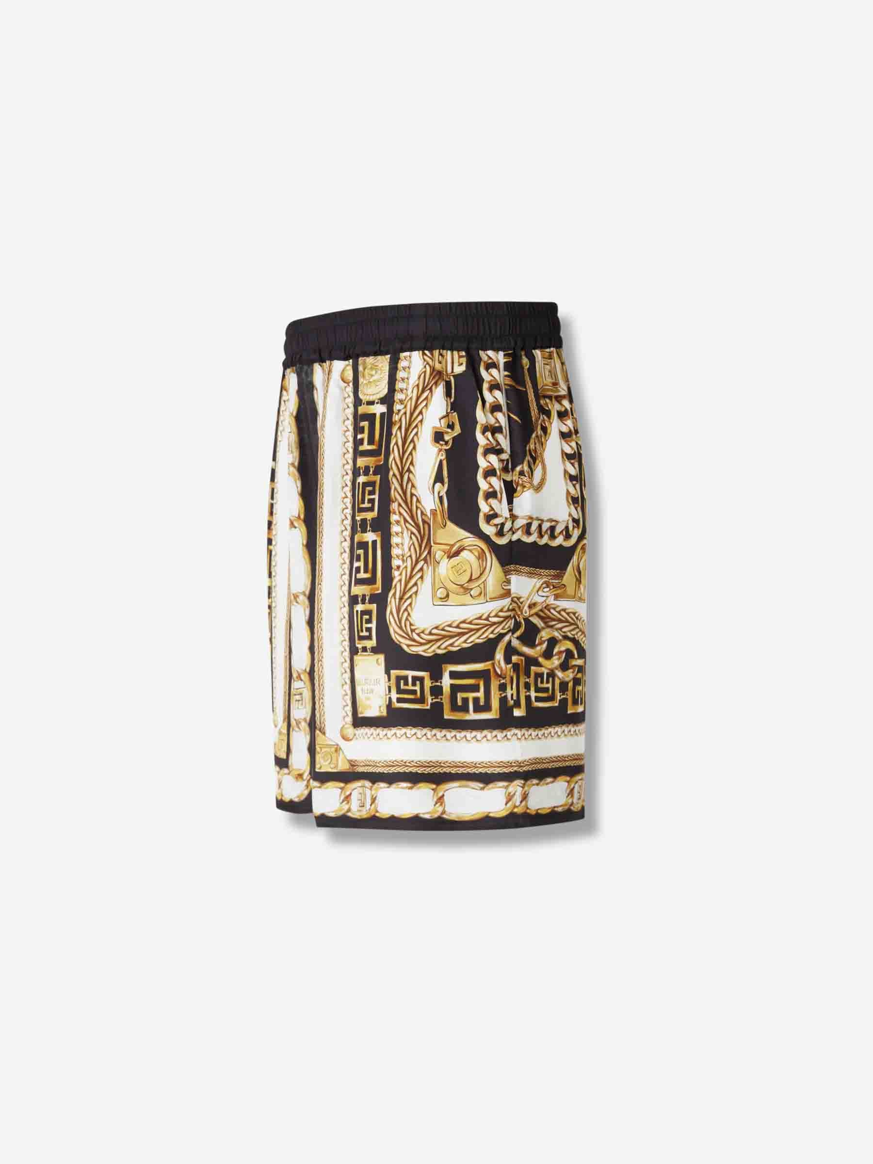 Outlet online Balmain Hombre Bermudas Estampadas color Dorado sku 523-001207 01 - Foto 2
