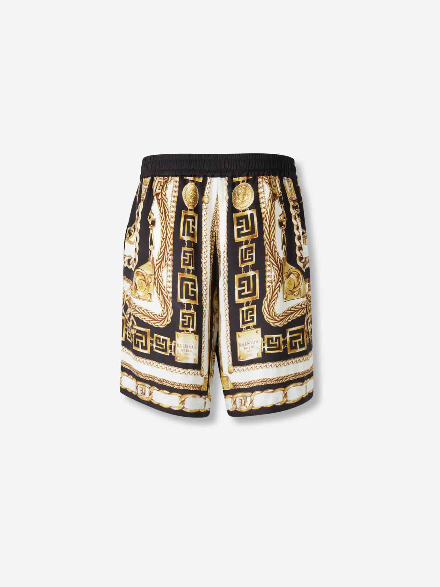 Outlet online Balmain Hombre Bermudas Estampadas color Dorado sku 523-001207 01 - Foto 3
