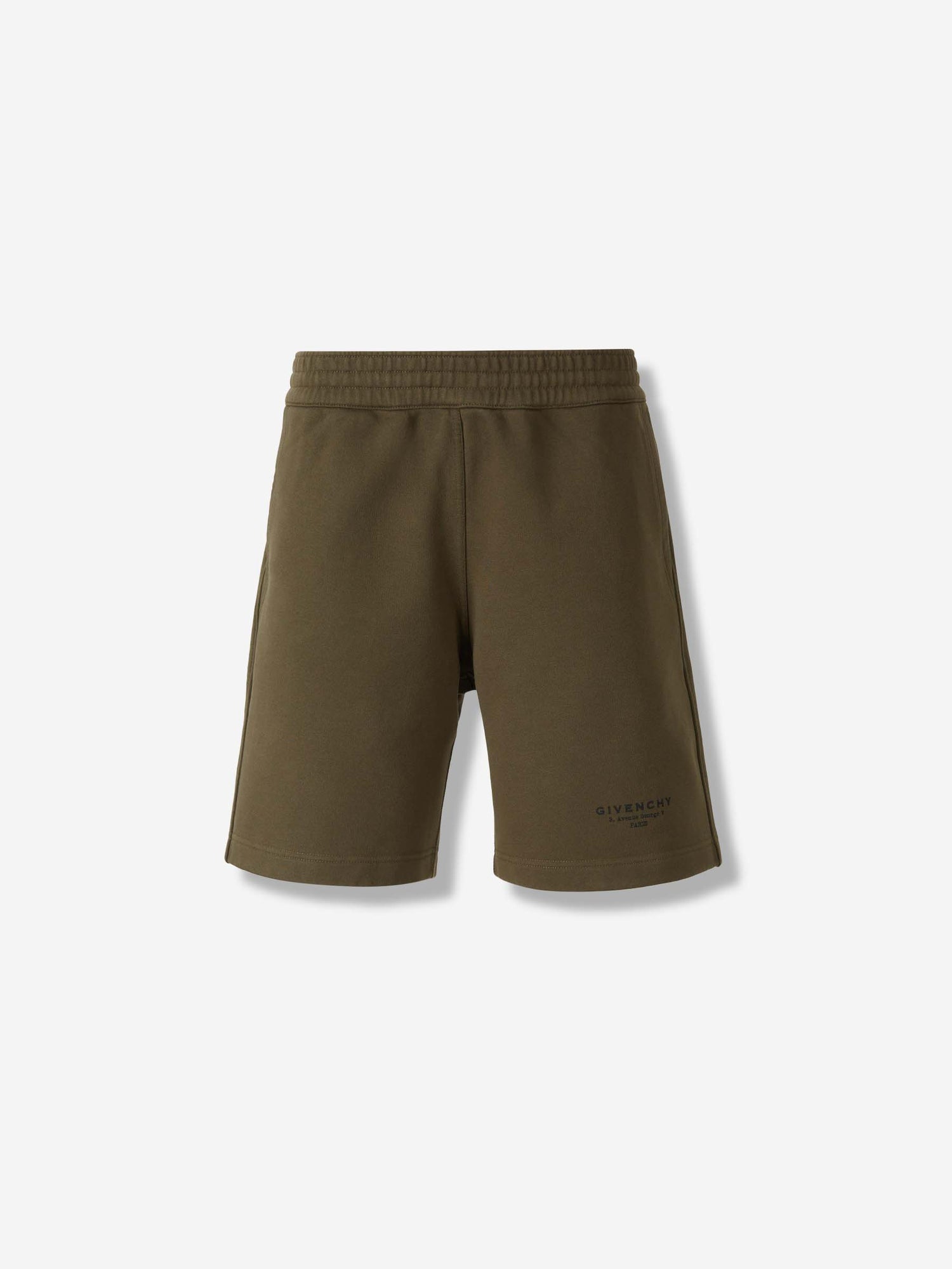Outlet online Givenchy Hombre Bermudas Deportivas Logo color Verde Militar sku 523-001209 02 - Foto 1