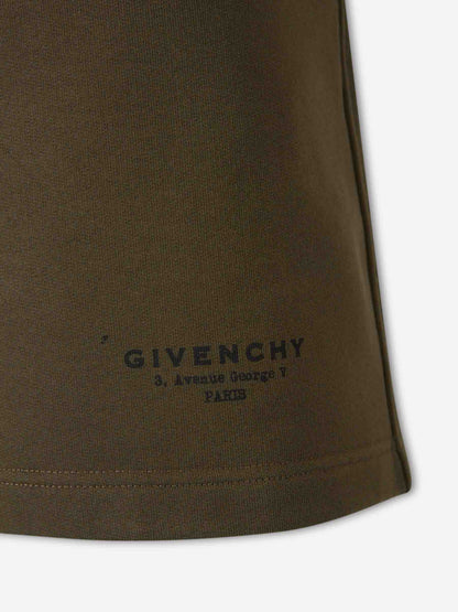 Outlet online Givenchy Hombre Bermudas Deportivas Logo color Verde Militar sku 523-001209 02 - Foto 3