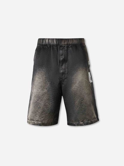 Outlet online Maison Mihara Yasuhiro Hombre Bermudas Rectas color Negro sku 523-001235 01 - Foto 1