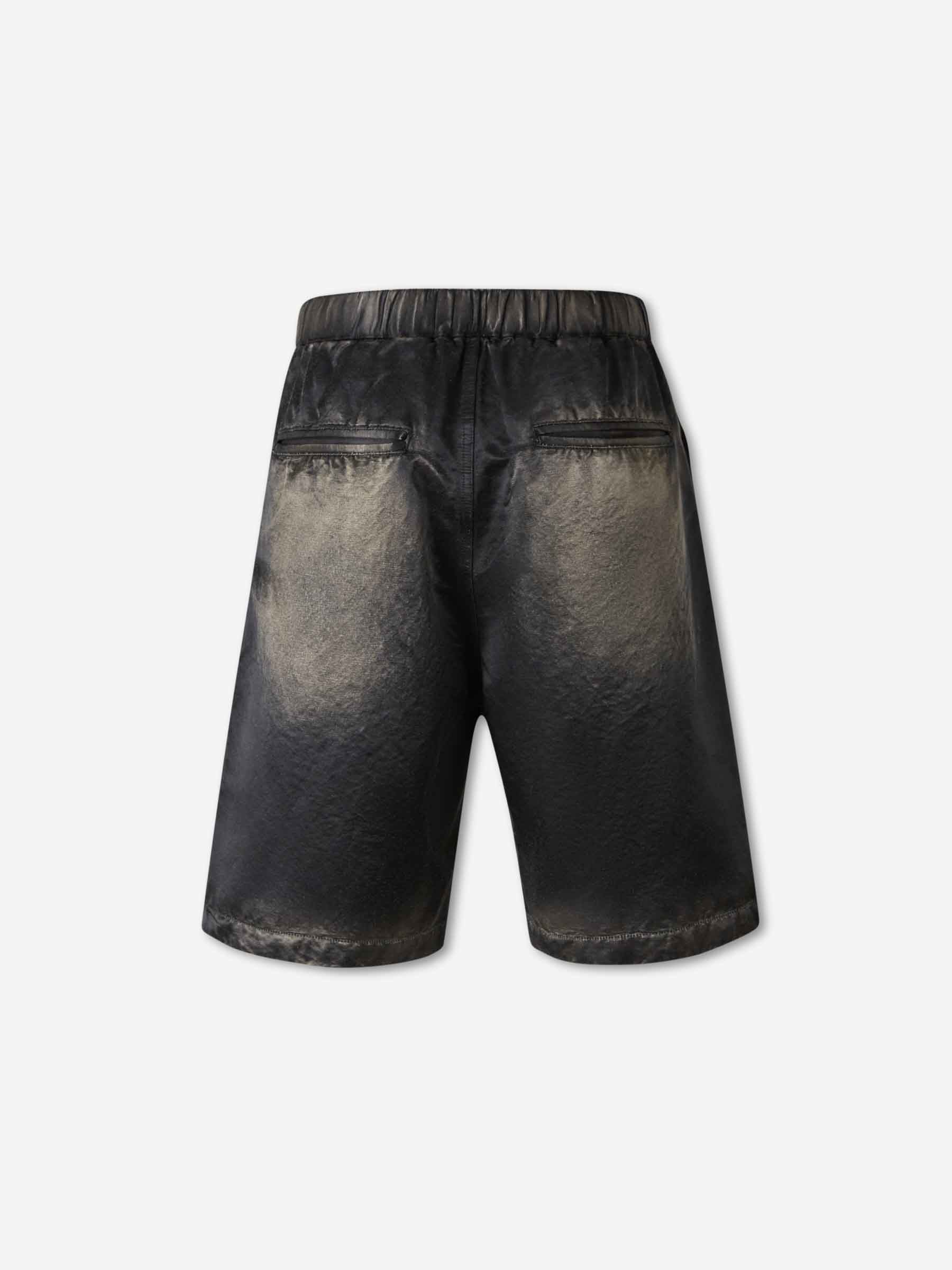 Outlet online Maison Mihara Yasuhiro Hombre Bermudas Rectas color Negro sku 523-001235 01 - Foto 3