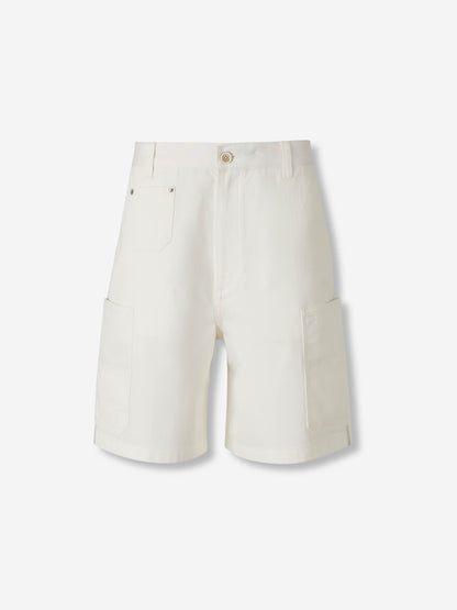Outlet online Givenchy Hombre Bermudas Cargo Algodón color Blanco sku 523-001237 01 - Foto 1