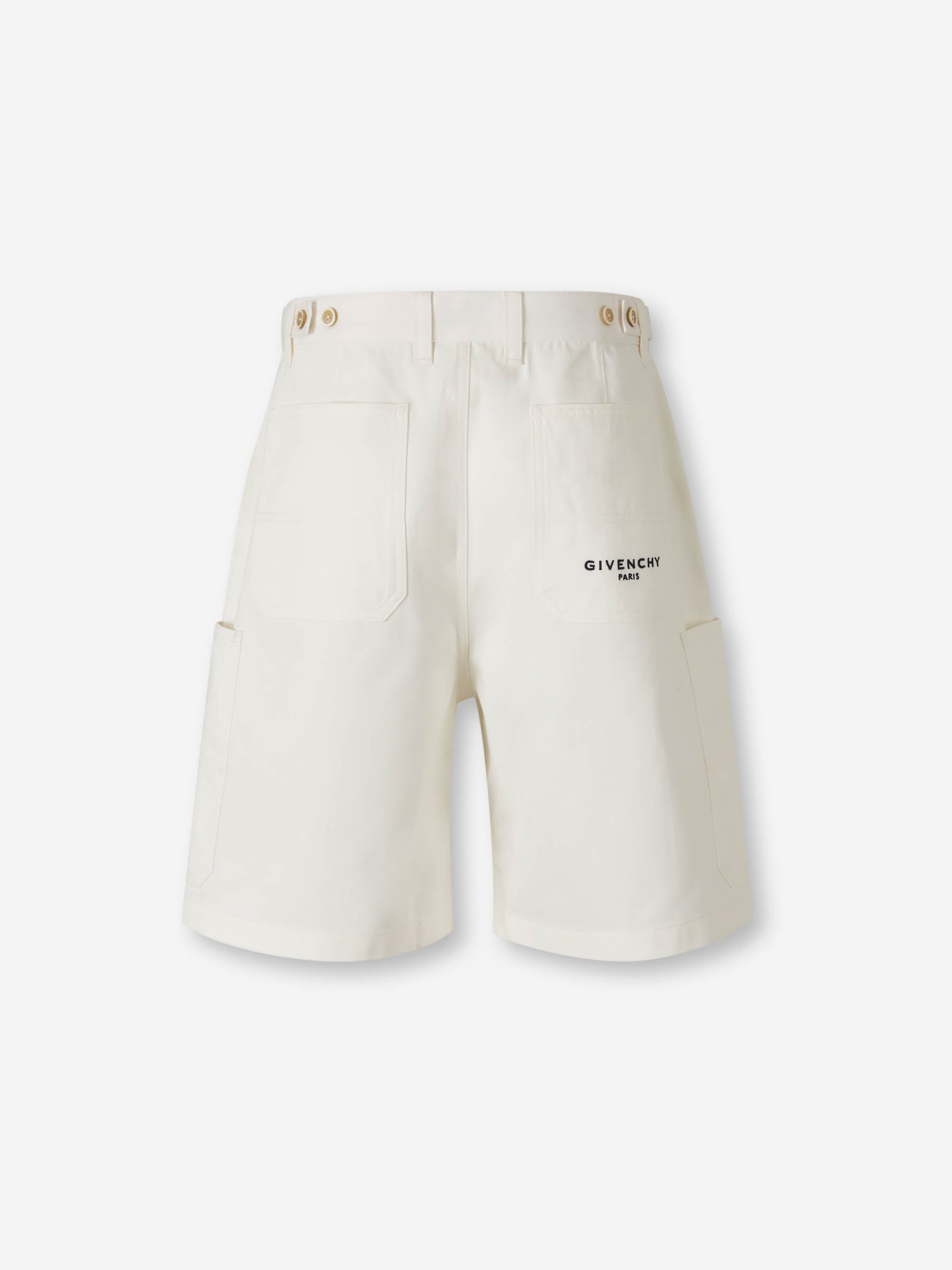 Outlet online Givenchy Hombre Bermudas Cargo Algodón color Blanco sku 523-001237 01 - Foto 3