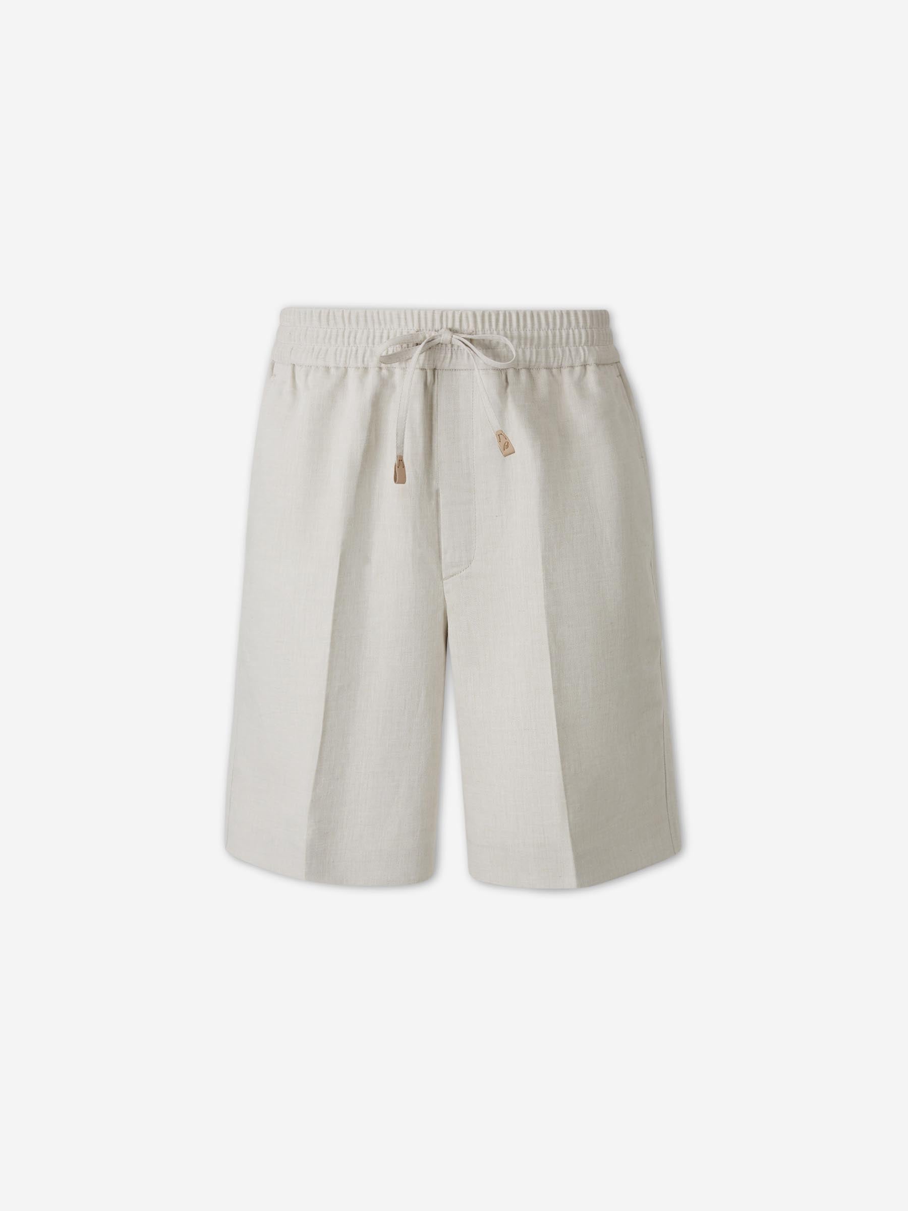 Outlet online Brioni Hombre Bermudas Rectas color Lino sku 523-001252 01 - Foto 1