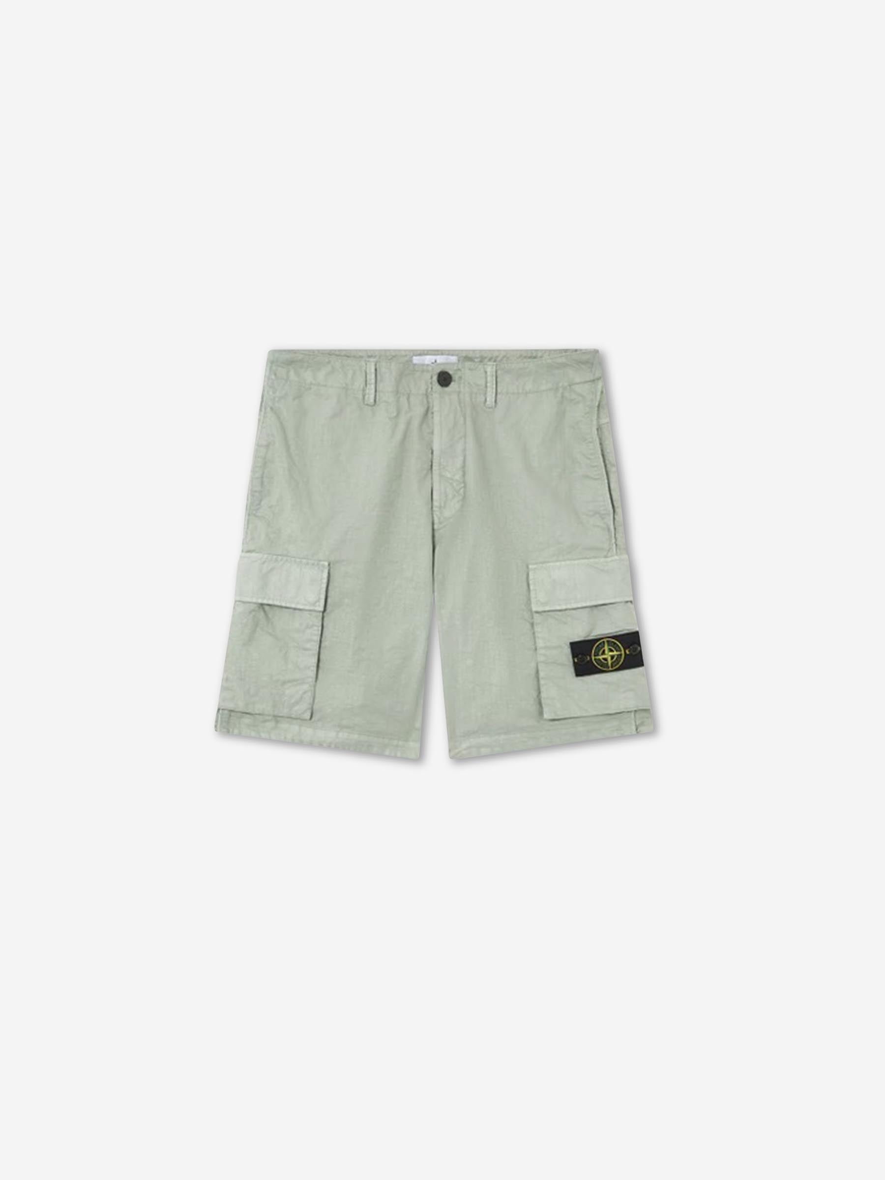 Outlet online Stone Island Hombre Bermudas Cargo Algodón color Verde sku 523-001262 02 - Foto 1