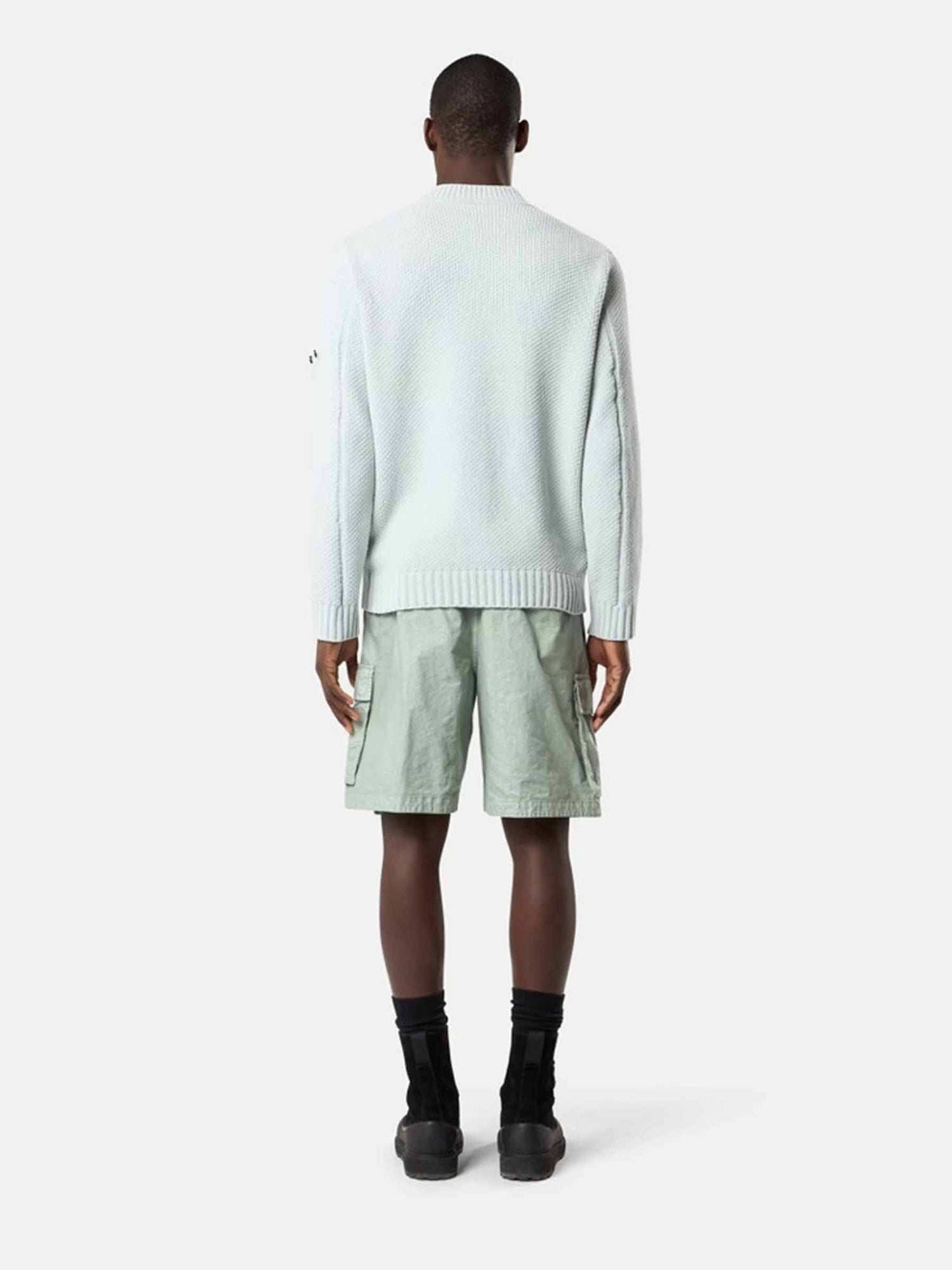 Outlet online Stone Island Hombre Bermudas Cargo Algodón color Verde sku 523-001262 02 - Foto 3