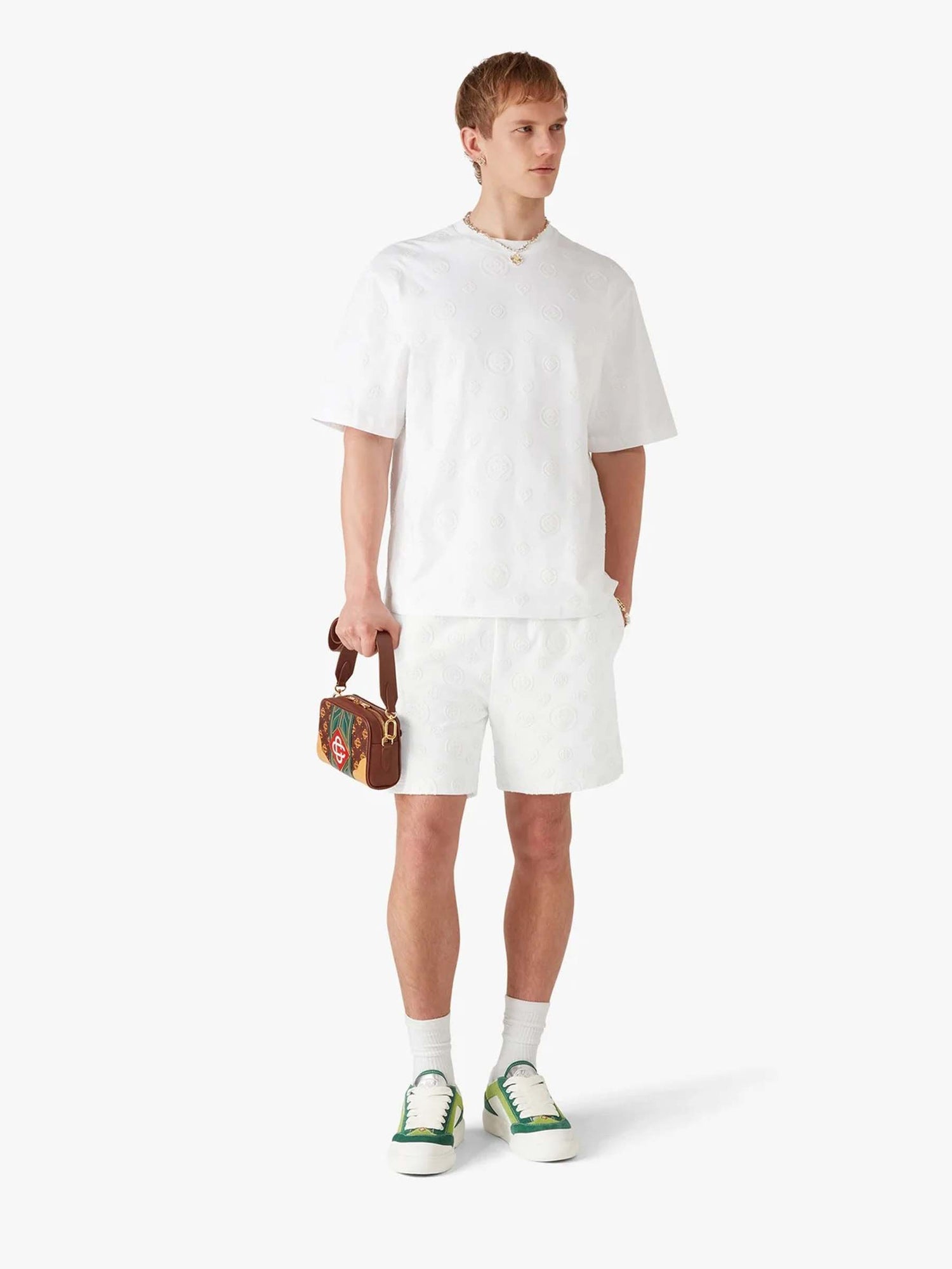 Casablanca Hombre Barcelona Bermudas Monogram color Blanco sku 523-001278 02 - Foto 2